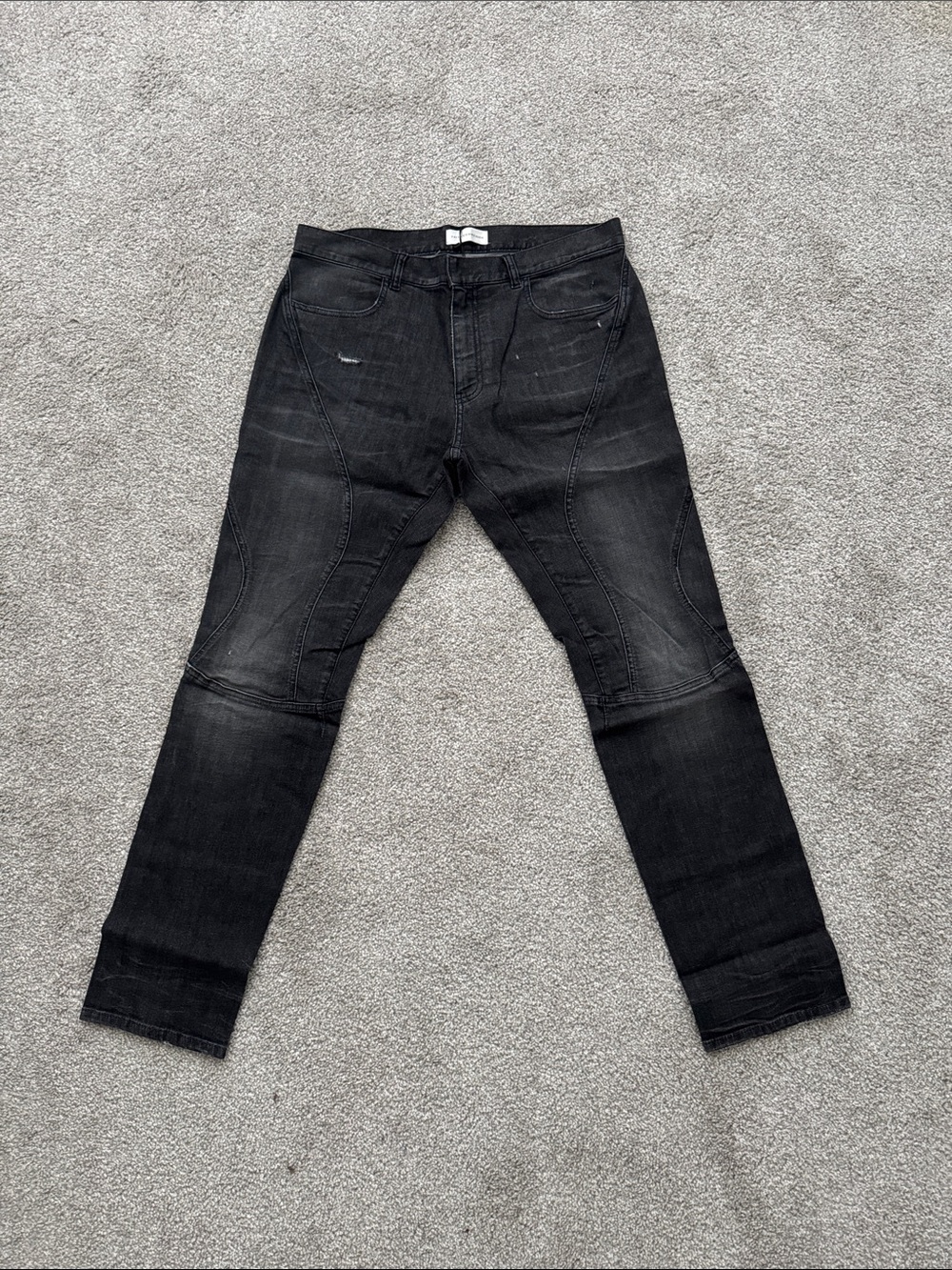 Faith Connexion Men's Black Slim Straight Jeans